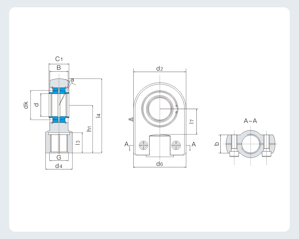 Rod ends witu locking slot and female thread